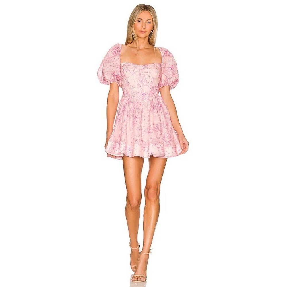 Bardot Kiah Corset Mini Dress Pink Floral